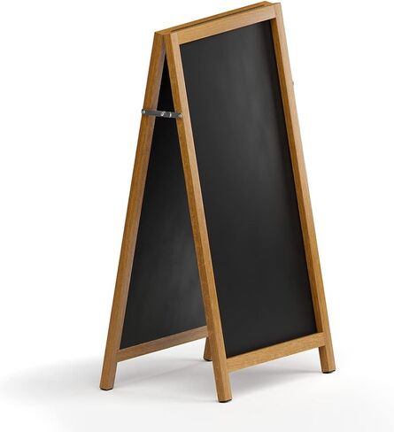 Industrial Chalk Boards with Frame by VersaChalk (42" x 24" Industrial, Porcelain, Double Sided) A Frame Chalkboard Sign for Business, Bistro Bar, Sandwich Menu, Sidewalk, Signage Classroom, Wedding in Saudi Arabia