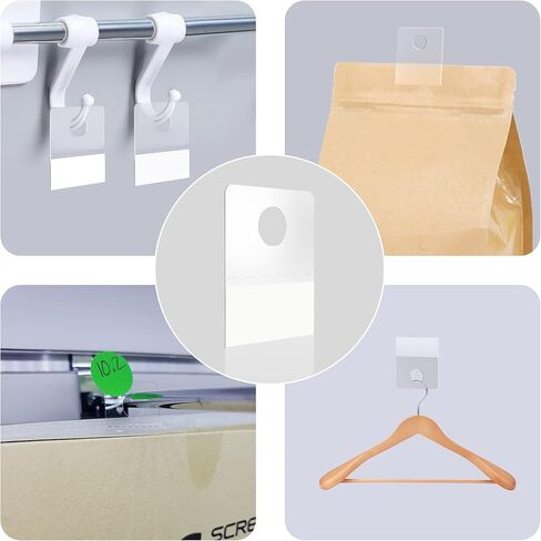 Gushu 1600 جهاز كمبيوتر شخصى علامات التبويب شنق ثقب دائري شنق العلامات 1.5 × 1.18 بوصة تعزيز ذاتية اللصق الثقيلة عرض العلامات لتعليق يعرض البيع بالتجزئة in Kuwait