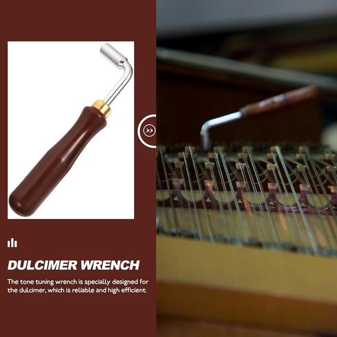 Dulcimer Tuning Wrench Gauge Kit Specialty Tools Autoharp Tuner Conga Tuning Wrench Piano Tuning Kit Professional Dulcimer Accessory Instrument Tone Tuning Wrench Dulcimer Tool in Saudi Arabia