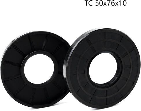 XiKe 2PCS Oil Seal, Lip Seals, TC 54mm x 76mm x 12mm, Nitrile Rubber Double Lip Spring-Loaded Oil Shaft Seal, Designed for Bearing Shaft, Black in Saudi Arabia