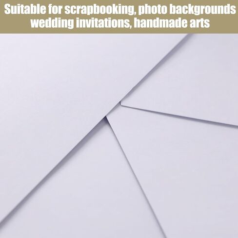 MCPINKY 20 Sheets Cardstock Paper for Crafts, 12 x 12inch Card Stock Paper White Construction Paper for Crafts Printer Invitations Card Making in Saudi Arabia