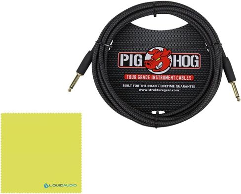 Seymour Duncan PowerStage 100 Stereo Pedalboard Amp Bundle with 10 ft Pig Hog PCH10BK Black Woven Instrument Cable and Liquid Audio Instrument Polishing Cloth - 100 Watt Stereo Guitar Amp Head in Saudi Arabia