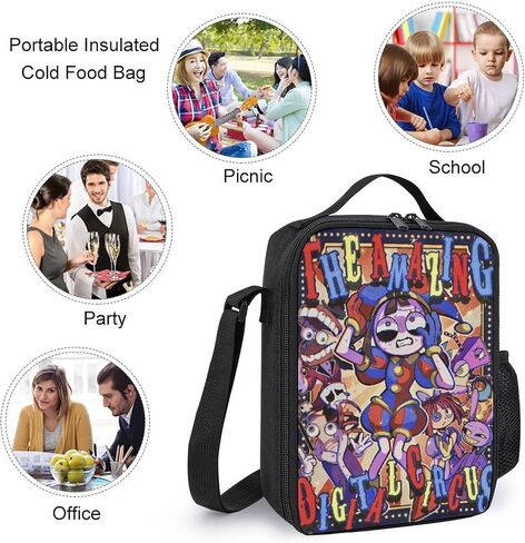 Circus Backpack Anime Backpack Three-piece backpack set with lunch bag and pencil bag in Saudi Arabia