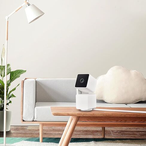 كابل تمديد USB صغير بطول 20 قدم/6.1 متر متوافق مع WYZE Cam Pan V3، كابل طاقة مسطح 90 درجة لشحن WYZE Cam Pan V3 بشكل مستمر، سلك طاقة بتصميم مقاوم للماء - أبيض... in Kuwait