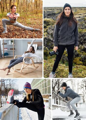BALEAF Women's Fleece Lined Leggings Water Resistant & Fleece Lined Joggers Size M+S in Saudi Arabia