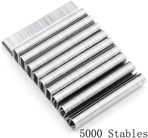 5000 NUZAMAS U Shape Outdoor Rated Staples - 5mm x 12mm- Strong & Sharp Heavy Duty Staple Gun, Stapler Refill Pack, framing, Woodworking, Cable Wiring in Saudi Arabia