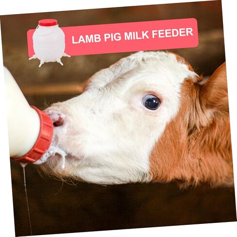 Milisten Goat Milk Jug Baby Goat Milk Feeder Calf Nursing Bottles Sheep Milk for Young Livestock Water Bottle Dispenser Feeding Bucket Goat Milk Bucket Plastic Feeding Bowl Care in Saudi Arabia