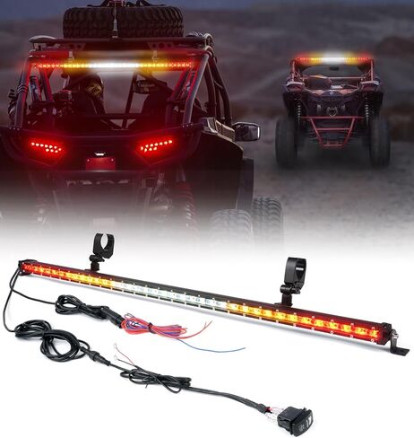 شريط إضاءة مطاردة LED مقاس 36 بوصة، مع أضواء تشغيل إشارة الانعطاف العكسي للفرامل، شريط إضاءة وامض خلفي للطرق الوعرة UTV Polaris RZR XP Yamaha Can-Am Maverick X3 Arctic Cat 4x4 شاحنات - RYWWYR in Kuwait