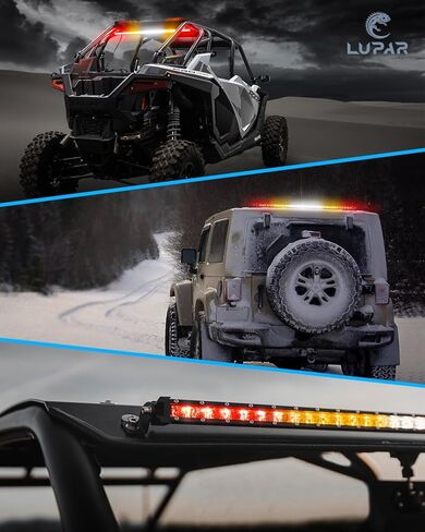 شريط إضاءة مطاردة LED مقاس 36 بوصة، مع أضواء تشغيل إشارة الانعطاف العكسي للفرامل، شريط إضاءة وامض خلفي للطرق الوعرة UTV Polaris RZR XP Yamaha Can-Am Maverick X3 Arctic Cat 4x4 شاحنات - RYWWYR in Kuwait