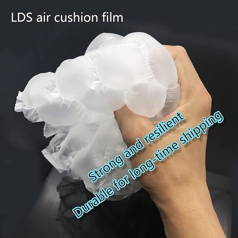 LDS Length 984ft Air Cushion Wrap Roll Quilt Bubble Air Pillow Sheet Film Air Cushion Wrap (Air Bubble Film - Inflatable Bubbles - 15"x10"x14μm) in Saudi Arabia