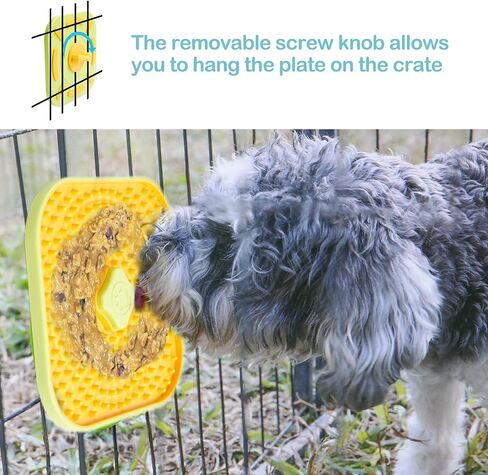 Avont Lick Mat for Dogs Cats, Cat Dog Crate Lick Mat Slow Feeder for Wet Food, Peanut Butter Lick Pad, Soothing Calming Licking Square Mat for Kennel Crate Training Grooming -Green in Saudi Arabia