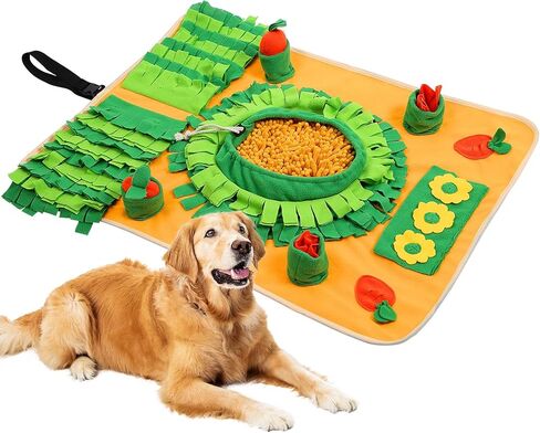 YAOGEG Snuffle Mat for Dogs, Interactive Slow Feeding Snuffle Mat, Enrichment Food Puzzles Toys for Pet Mental Stimulation Snuffle Toys for Dog in Kuwait