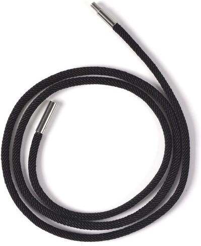 Crystal Gemstone Healing Quartz 40mm Flatback Oval Braided Cord Necklace 22" in Saudi Arabia