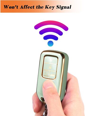 TECARATE لغطاء Honda Key Fob - حامل غطاء غطاء غطاء مفتاح Fob لهوندا Accord Civic CRV Pilot Odyssey ناعم من البولي يوريثان اللدن بالحرارة لحماية الغطاء الكامل مفتاح ذكي بدون مفتاح غطاء مفتاح بعيد لهوندا أحمر in Saudi Arabia