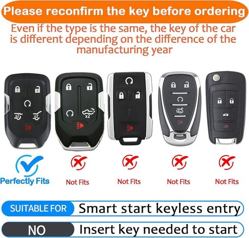 Sindeda for Chevrolet Key Fob Cover with Keychain Soft Full Protection Key Shell Key Case Compatible with Chevy Suburban Tahoe Silverado GMC Terrain Yukon Sierra 1500 2500 3500 HD (Pink, 6 Button) in Saudi Arabia
