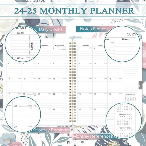 2024-2025 Planner - JUL 2024 - JUN 2025, Academic Planner 2024-2025, 2024-2025 Planner Weekly and Monthly with Tabs, 8" x 10", Perfect Daily Organizer in Kuwait