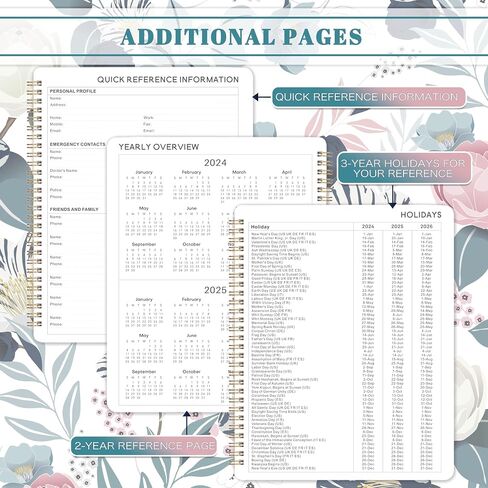 2024-2025 Planner - JUL 2024 - JUN 2025, Academic Planner 2024-2025, 2024-2025 Planner Weekly and Monthly with Tabs, 8" x 10", Perfect Daily Organizer in Kuwait