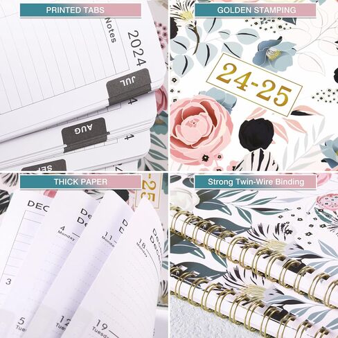 2024-2025 Planner - JUL 2024 - JUN 2025, Academic Planner 2024-2025, 2024-2025 Planner Weekly and Monthly with Tabs, 8" x 10", Perfect Daily Organizer in Kuwait