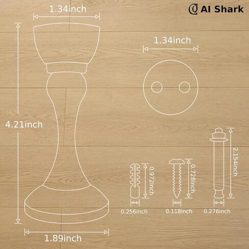 AI Shark توقف الباب المغناطيسي للباب، إيقاف الباب لأسفل الباب، لا يتطلب الحفر، مضاد للصدأ، مناسب لأنواع الأبواب المختلفة، يتم تثبيته على الحائط أو الأرضية باستخدام مادة لاصقة أو براغي، عبوة واحدة باللون الأسود غير اللامع in Kuwait