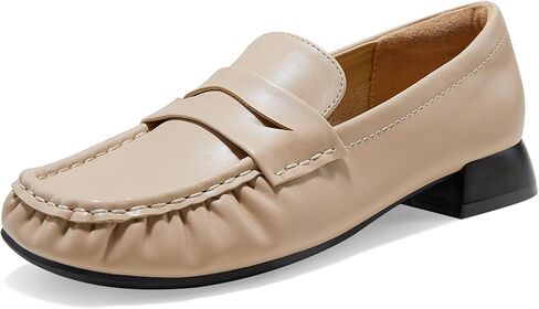 Arromic Penny Loafers for Women 2024 Comfortable Womens Loafers for Work Slip-Ons Leather Driving Shoes Casual Fashion in Kuwait