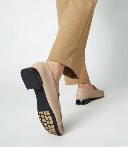 Arromic Penny Loafers for Women 2024 Comfortable Womens Loafers for Work Slip-Ons Leather Driving Shoes Casual Fashion in Kuwait