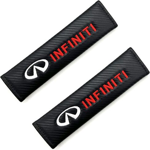 BICHONG 2pcs of Infiniti Car Seat Belt Shoulder Pads Strap Cover Cushions Fit for Q30/50/60/70,QX50/55/60/70,EX,FX,JX,G Series,Etcs in Saudi Arabia