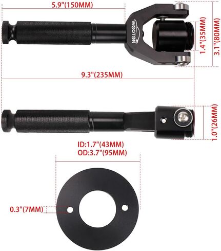 Belt Changing Tool Fits for Can-Am Maverick X3/X3 MAX/RS/DS/Turbo/R 2017-2023, Clutch Removal Kit Fits 64"/72" Wheel Base Width Belt Removal (Black) in Saudi Arabia