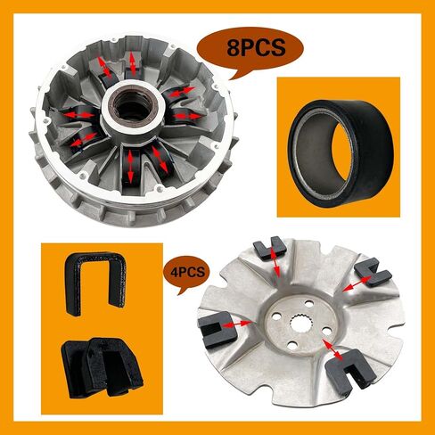 SUONE Primary Clutch Weight Roller Sliders and Spacers Replacement Compatible With Yamaha700 2004-2007 Grizzly 550 660 700 Rhino 660 2007-2012 Hisun UTV ATV 500 700 Massimo Supermach Coleman in Kuwait