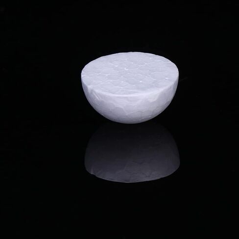 VANZACK VANZACK White Foam Balls Half Round Polystyrene Half Foam Balls Craft Supplies, Foam Hemispherical Craft Ball for DIY Home Craft Project and Art Decoration, 15Pcs in Saudi Arabia