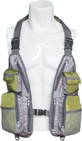 سترة صيد السمك للرجال من MYDAYS، جيوب متعددة، سترات صدرية، تصوير صيد السمك في الهواء الطلق، بدلة مسامية لجميع المواسم in Kuwait