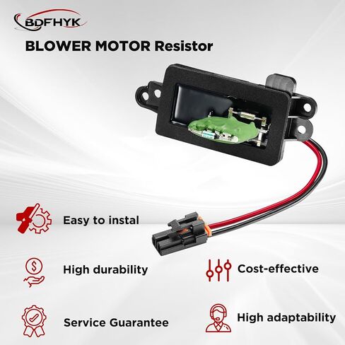 BDFHYK AC Heater Blower Motor Resistor 973405 Compatible with Cadillac Escalade Chevy Silverado Avalanche Suburban Tahoe GMC Yukon Sierra Blower Control Module Replace 89019088 15-81086 in Saudi Arabia