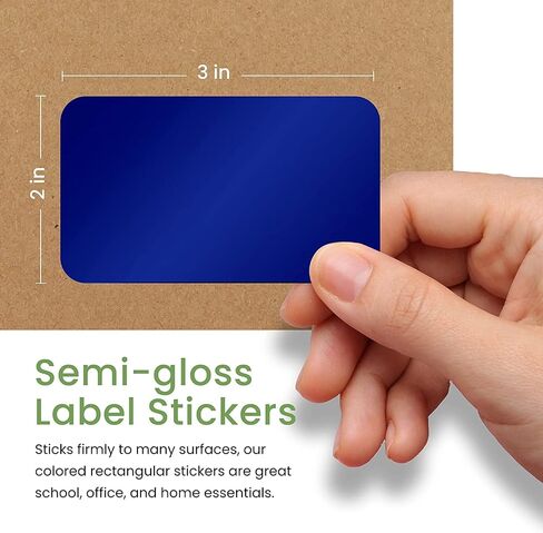Royal Green Colored Label Tag Stickers 3x2 inch (76mm x 51mm) Neon Green Sticker Roll - 500 Pack in Saudi Arabia