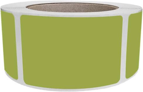 Royal Green Colored Label Tag Stickers 3x2 inch (76mm x 51mm) Neon Green Sticker Roll - 500 Pack in Saudi Arabia