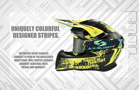 AX-SLDMT Motorcycle Goggle UV400 - Adult Youth ATV Dirt Bike Goggles - Ski Offroad Wide Vision Riding Goggle for Men & Women in Saudi Arabia