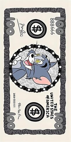 HSFHHI Tom Cat Themed Rug-Unique Tom Cat Pattern, Non-Slip & Washable for Living Room, Kitchen, and Bedroom (23x47 inches) in Saudi Arabia