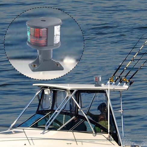 ضوء ملاحة ثلاثي الألوان LED لتركيب القارب الثابت 12 فولت 3.9 بوصة in Kuwait