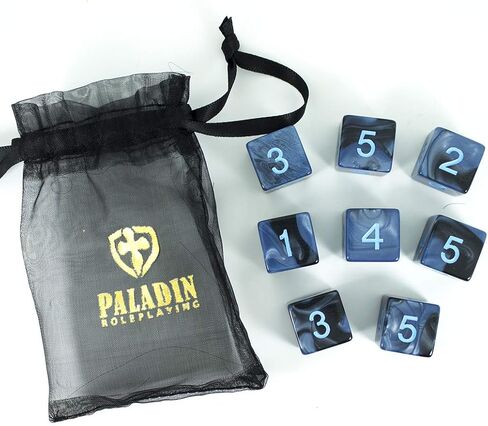 النرد الرمادي والأزرق - مجموعة 8 D6 - "سيد العاصفة" in Kuwait