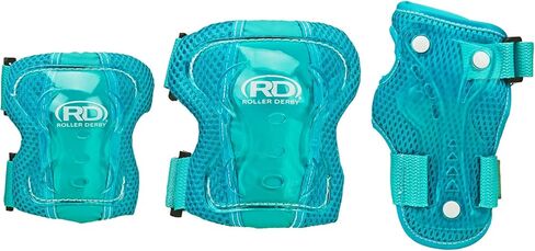 مجموعة ثلاثية واقية للشباب من رولر ديربي، وسادات للركبة، ووسادات للكوع، وواقي للمعصم in Kuwait