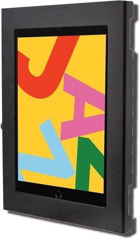 حافظة معدنية بقفل أمان من TABcare لجهاز Apple iPad 7 10.2" 2019، iPad 8 2020، iPad 9 2021 Tablet للكشك، POS، المتجر، شاشة العرض (أسود، iPad 7/8/9 10.2) in Kuwait