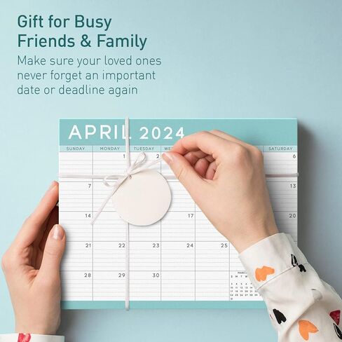 S&O Teal 2024 Magnetic Fridge Calendar Runs from Now to December 2024 - Tear-Off Refrigerator Calendar to Track Events & Appointments - Magnetic Calendar for Fridge for Easy Planning - 8"x10" in. in Saudi Arabia