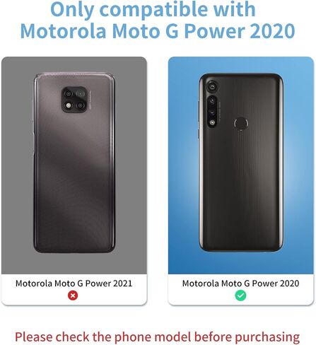 قطعتان من زجاج عدسة الكاميرا الخلفية Senpinkboo بديلة لهاتف Motorola Moto G Power 2020 XT2041-4، XT2041-6 6.4 بوصة مع لاصق مثبت مسبقًا، تتضمن مجموعة أدوات إصلاح + دليل التثبيت in Saudi Arabia