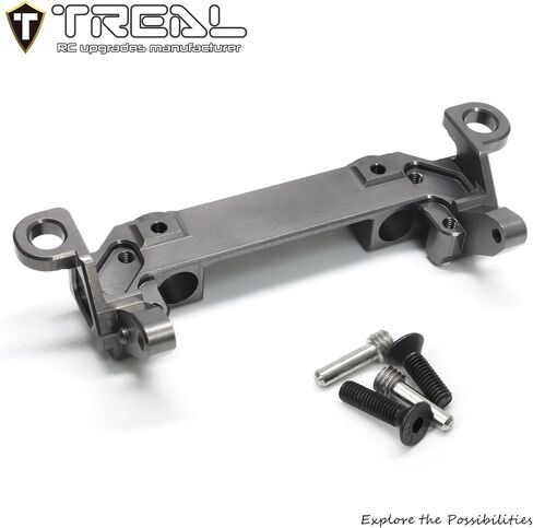 ترقيات المصد الأمامي 7075 من الألومنيوم الحقيقي باستخدام الحاسب الآلي لمعسكر قاعدة SCX10 III Jeep K10 المحوري (أسود) in Saudi Arabia