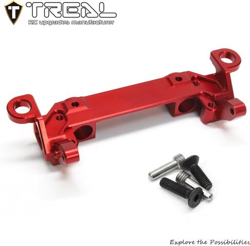TREAL Aluminum 7075 Front Bumper Mount CNC Machined Upgrades for Axial SCX10 III Jeep K10 Base Camp(Black) in Saudi Arabia