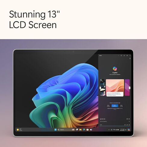 Microsoft Surface Pro 2-in-1 Laptop/Tablet (2024) Windows 11 Copilot+PC 13" OLED Touchscreen - Snapdragon X Elite (12 core) – 16GB RAM – 256 GB Storage – Black + Surface Pro Keyboard with Pen Storage in Kuwait