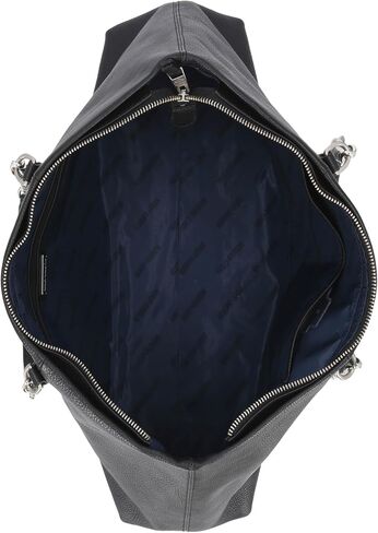 Harley Davidson Leather Top Handle Satchel Tote Bag, Black in Kuwait