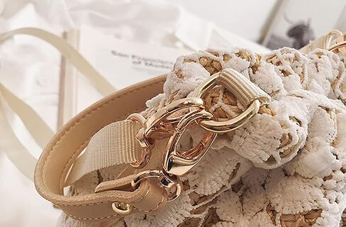 Straw Bags for Women Hand-woven Bucket Straw Bag Small Straw Tote Summer Beach bag in Saudi Arabia
