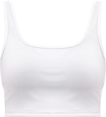 قمصان بدون أكمام للسيدات بدون أكمام ومضلعة بدون خياطة للتمرين واليوجا كاجوال بدون أكمام in Kuwait