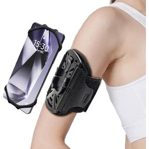 Running Wristband/Armband Phone Holder【360° Rotatable & Upgrade Anti-Drop】 (Green, Small) in Saudi Arabia