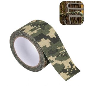 5cm X 10m Self Adhesive Protective Camouflage Tape, Camo Wrap Waterproof Tape Stretch Bandage Duct Tape for Outdoor Camping (Maple Leaf) in Kuwait