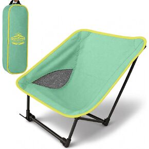 Portable Camping Chair for Young Adults and Teens, Holds 220 LB, Lightweight & Compact Foldable Camp Chair for Backpacking Travel, Outdoor Folding Chair for Beach, Sports, Fishing, Lawn & Concert in Saudi Arabia